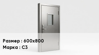 Свинцовые двери 600х800 С3